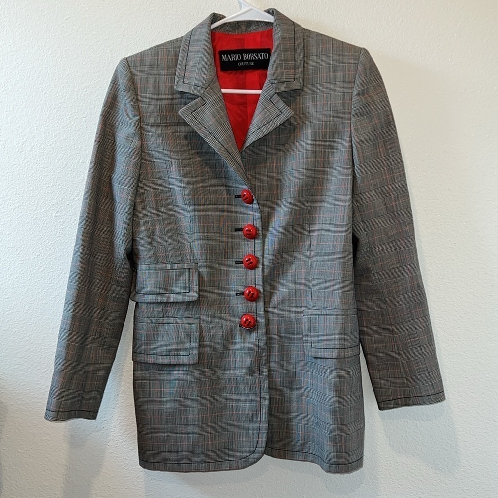 Women's Mario Borsato Couture Vintage Blazer Size 40 - Picture 1 of 7